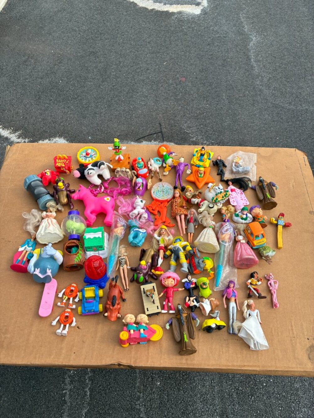 Huge Vintage Lot 80s 90s Kids Meal Toys McDonalds Burger King Disney Figures 60+